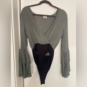 Love sleeve body suit by Peach Love.